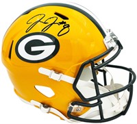 Josh Jacobs Autographed Green  Helmet Beckett