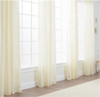 2 panel flax 52”x63” curtain panels