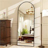 SE3016 Full Length Arched Mirror Black 64x21