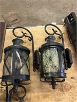 (2) Large outdoor lights 29" tall x 14" wide