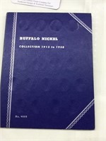 1940 Buffalo Nickel Collectors Book w/ 2 coins