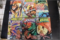 Kazar The Savage Comics  # 4-9 / 1981 Complete
