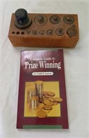 Vintage Brass Scale Weights, Coin Book