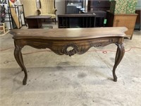 Carved Wood Entry Table
