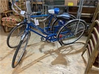 Schwinn 1976 blue bicycle needs repairs