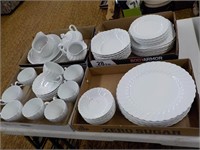 Set of English dishes