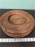 (4) wicker placemats