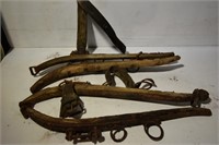 2- Sets of Vintage Wood Horse Hames