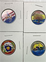 Colorized State Quarters Lot of 4