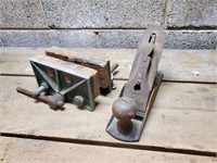 Stanley hand plane, bench vice