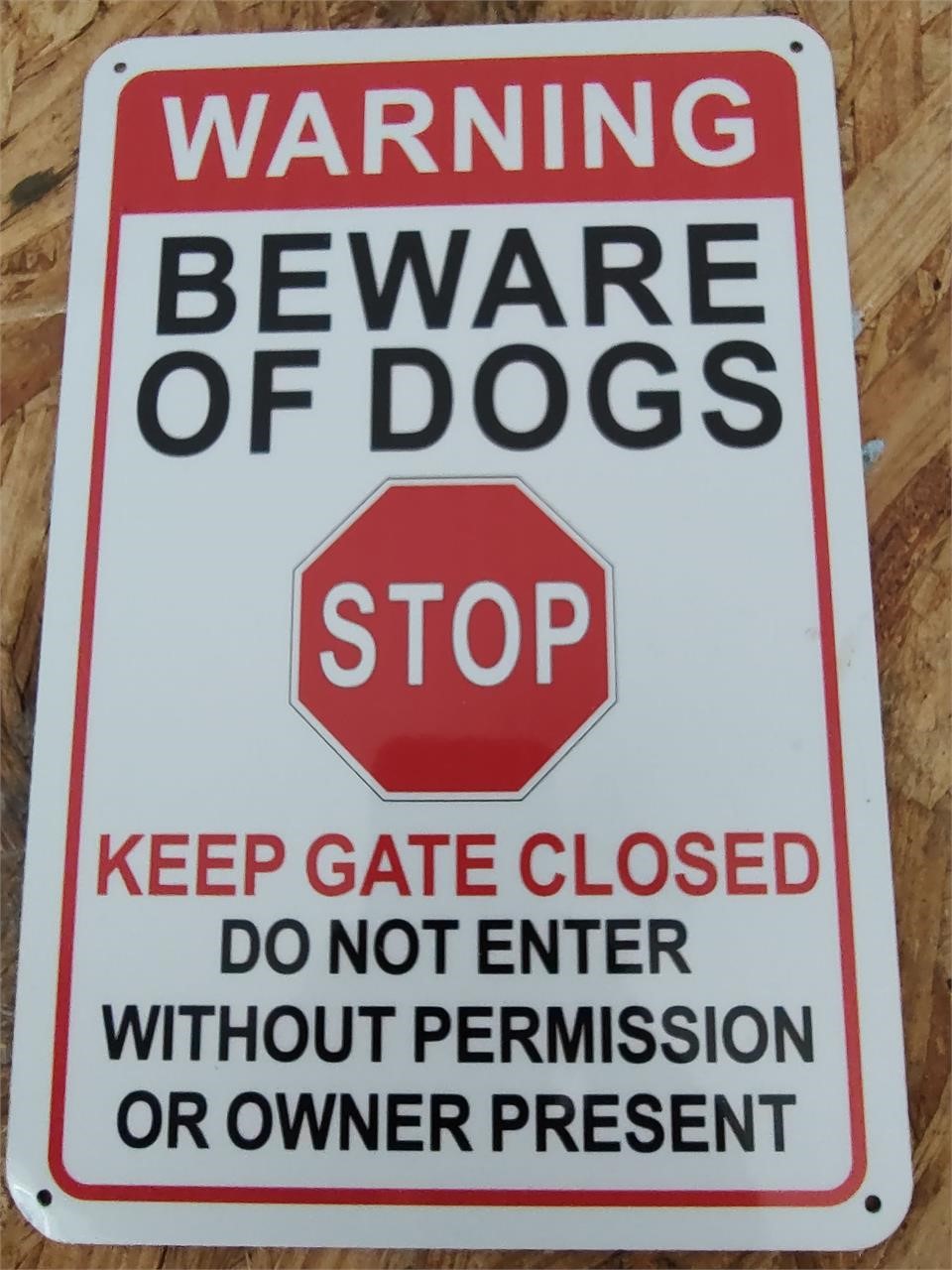 Beware of Dog Sign