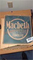 Macbeth Vintage Uranium / vasaline tumbler with