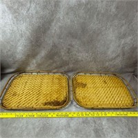 2 Woven Trays