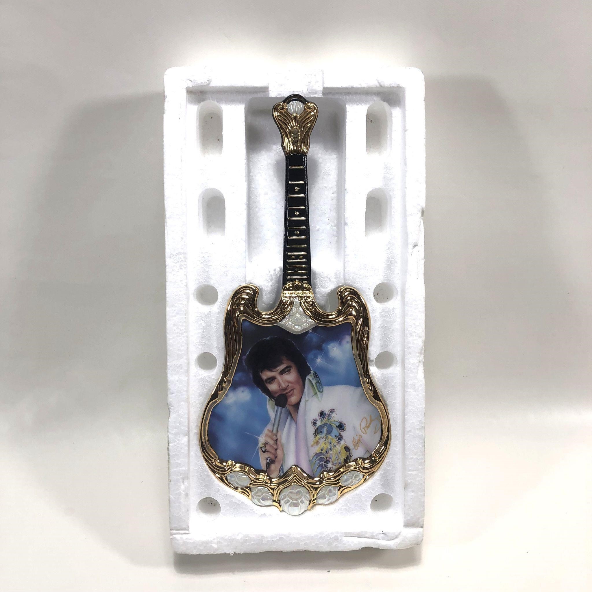 Bradford Exchange Elvis Presley Guitar Plate HI