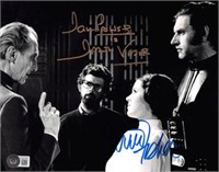 Carrie Fisher & David Prowse Star Wars Signed BAS