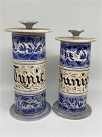 Early Italian Spice Jars.