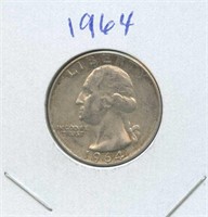 1964 Washington Silver Quarter