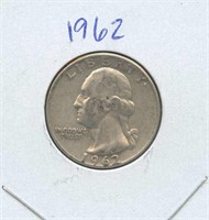 1962 Washington Silver Quarter