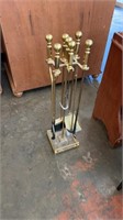 Brass Fireplace Tool Set