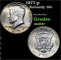 1977-p Kennedy Half Dollar 50c Grades Choice+ Unc