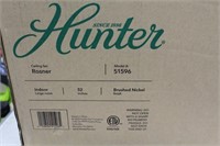 HUNTER (ROSNER) 52" INDOOR CEILING FAN BRUSHED NI