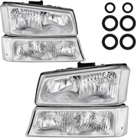 Headlight Assembly Fit For 03-06 Chevy Silverado/A