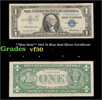 **Star Note** 1957 $1 Blue Seal Silver Certificate