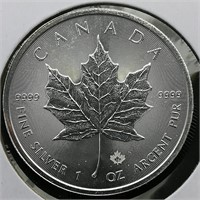 2018 Canada $5 Silver Maple Leaf 1 t oz.