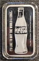 5-Ounce Silver Bar: Coca-Cola