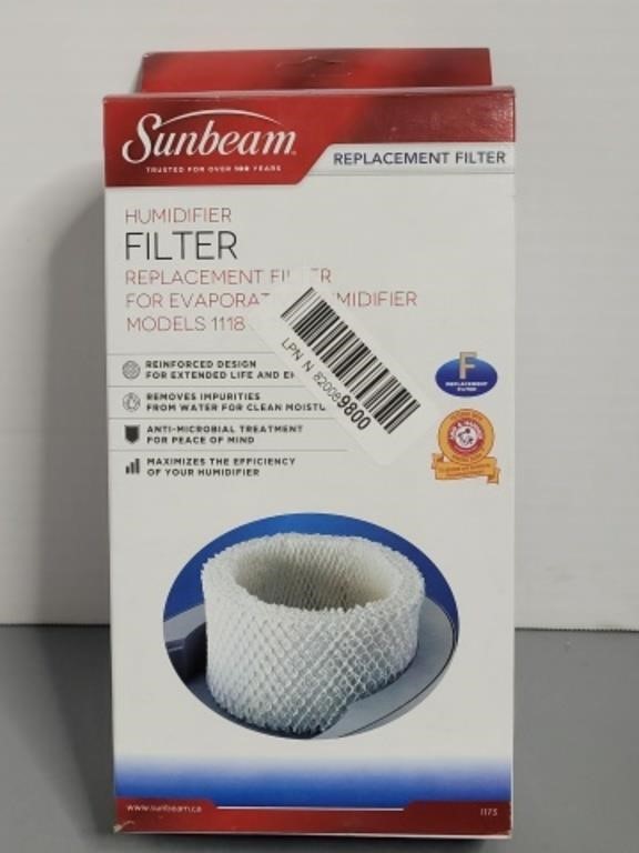 Sunbeam humidifier filter