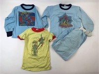 1977, 1978 Superman & Spiderman Kids Shirts
