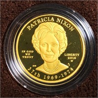 2016-W $10 Patricia Nixon Gold Coin 1/2Oz PR