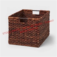 Abaca basket with a you got the power pillow