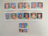1973 Topps League Leader Baseball Card Lot -