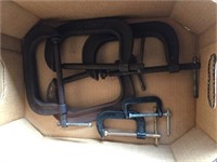 6 Various C-Clamps