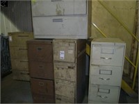 3  4-drawer filing cabinets