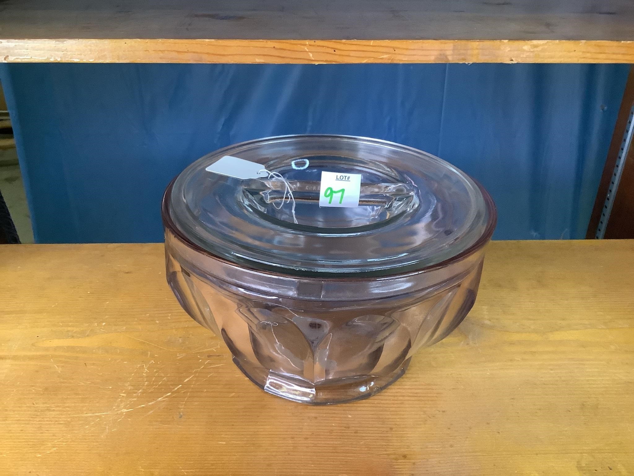 Hazel Atlas Ripley Glass Bowl With Lid
