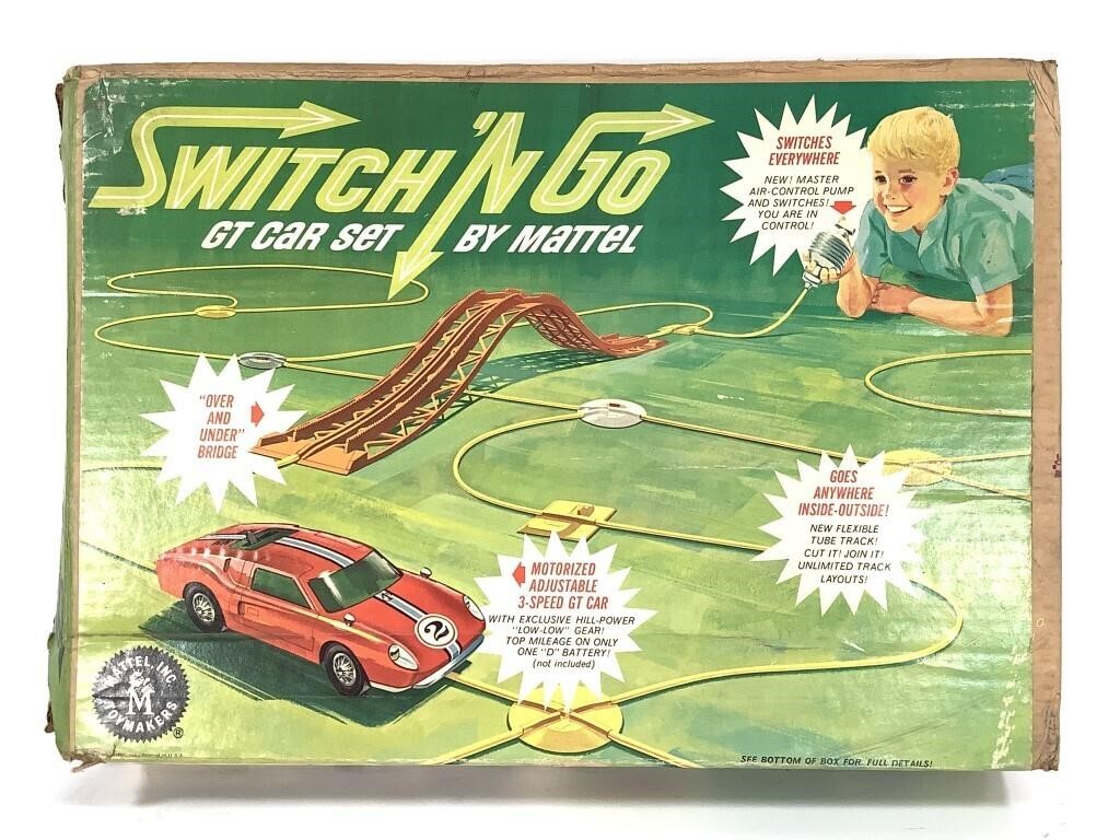 Mattel Switch 'N Go GT Car Set 1965 Original Box