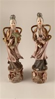 Pair of Asian statues