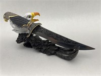 Embossing Blade Eagle Fantasy Hunting Knife