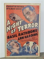 1937 A Night of Terror Movie Poster
