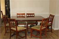 Mid Century Duncan Phyfe Table and 8 Chairs