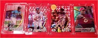 281 - LOT OF 4 COLLECTIBLE BASEBALL CARDS (J36)