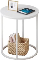 Yusong Round End Table, 20" Accent Small Side