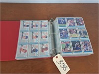 Binder of 1991 Donruss baseball cards