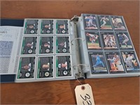 Binder of Pinnnacle baseball cards