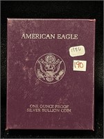 1986 S AMERICAN EAGLE 1 OZ PROOF SILVER BULLION