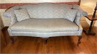 Lovely 84” Broyhill Camel Back Sofa With Claw