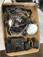 Binoculars, Radio, Assorted Electronics