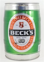 ** Beck's Bremen Germany Metal Beer Keg -